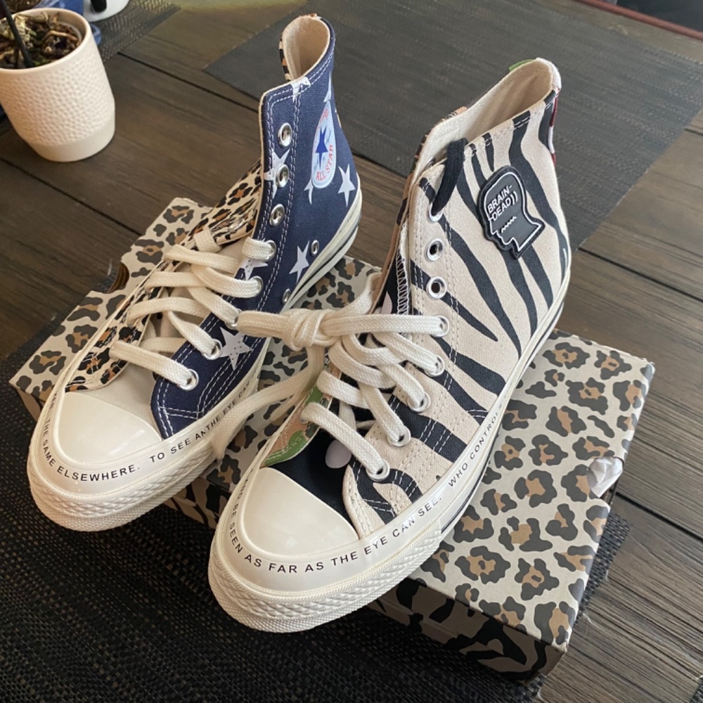 BRAINDEAD X Converse Chuck 70 High Top Sneakers  8.5 Women 6.5 Men - Picture 4 of 7